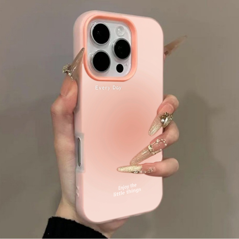 Phone Cases Xs Max - เคสโทรศัพท์ลายไล่เฉดสีชมพูสำหรับ iPhone 17 16 Pro Max
