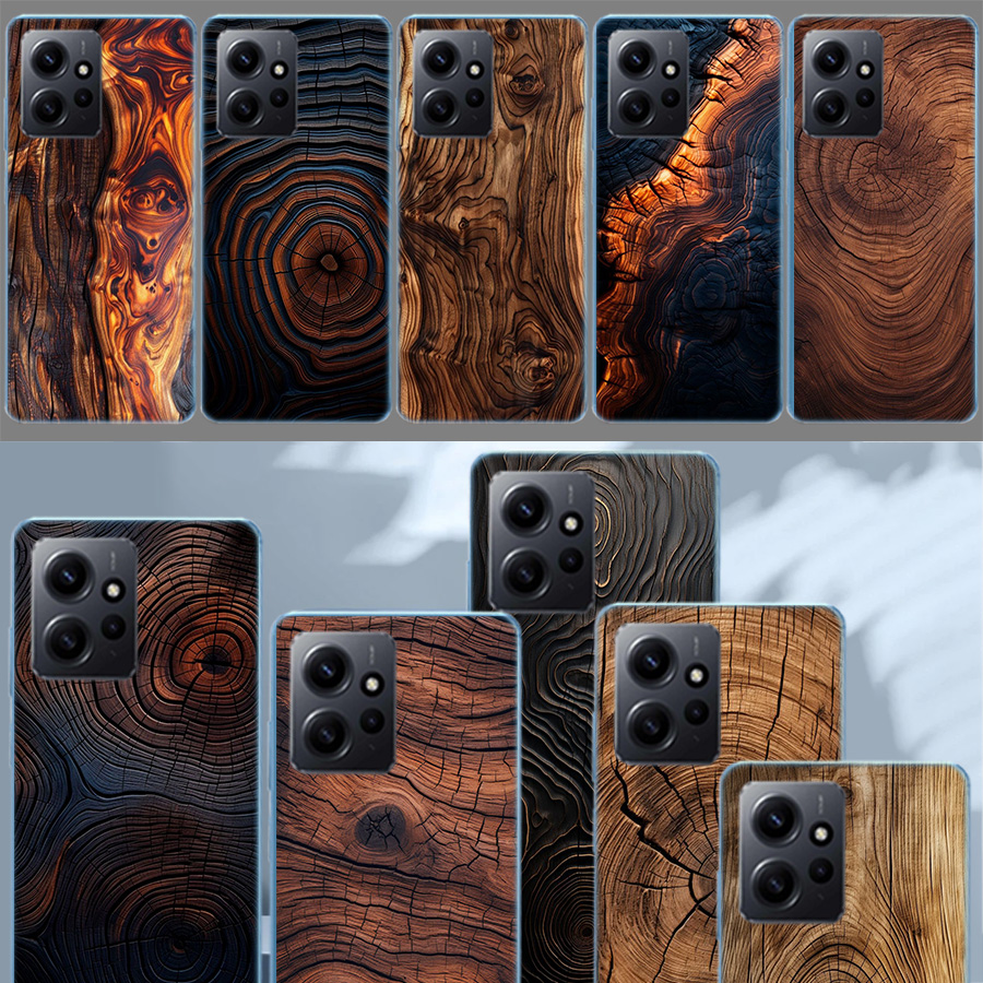 Phone Cases Com - เคสโทรศัพท์ลายไม้ สำหรับ Redmi Note 14 15