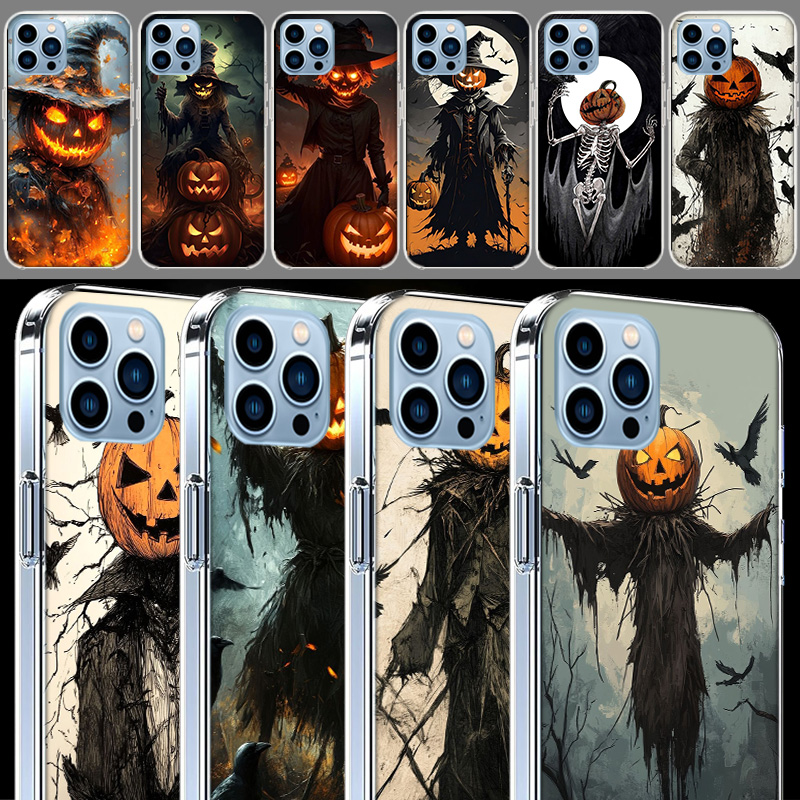 Phone Cases Com - เคสโทรศัพท์ลายฮาโลวีน Pumpkin Man สำหรับ iPhone 17E