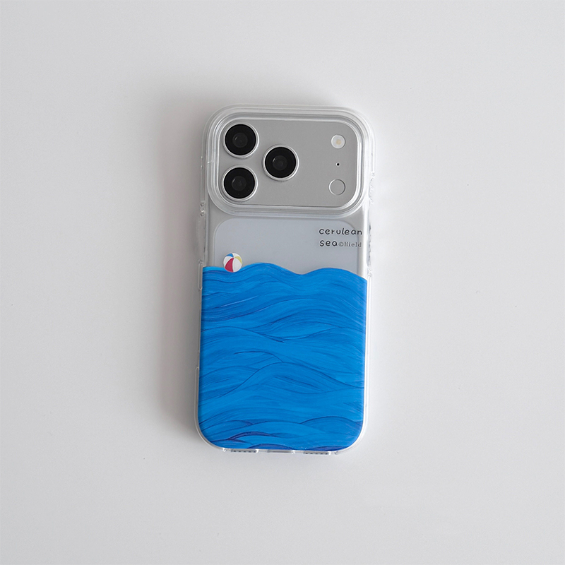 Phone Cases Drawing - เคสโทรศัพท์ลายภาพวาดสีน้ำมันพื้นผิวทะเล สำหรับ iPhone 17 Air 16