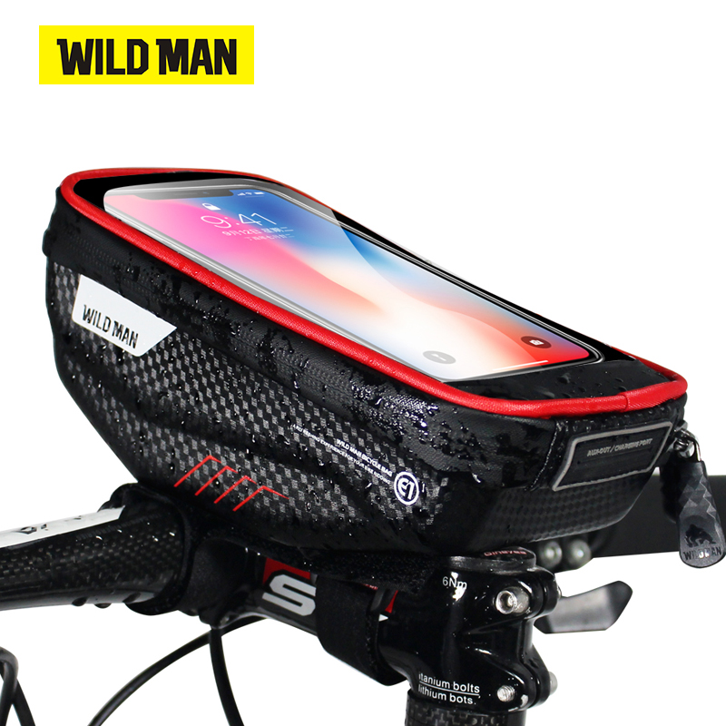 Phone Cases Youtube - กระเป๋าจักรยานชายเท่ๆขนาด6.0นิ้วเคสโทรศัพท์ MTB จักรยานเสือหมอบทรงกระบอกใส่ด้านหน้าทัชสกรีนได้กระเป๋าเปลือกแข็งอุปกรณ์ขี่จักรยาน