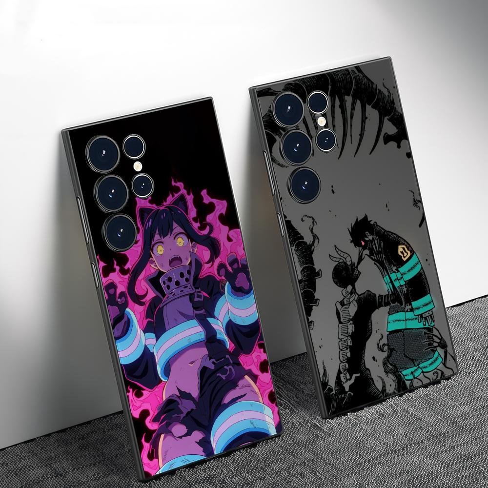 Phone Cases For Samsung S22 - อะนิเมะเอฟ-ไฟร์ฟอร์ซเคสโทรศัพท์สำหรับซัมซุงกาแล็กซี่ S26 S25 S24 S22 S23