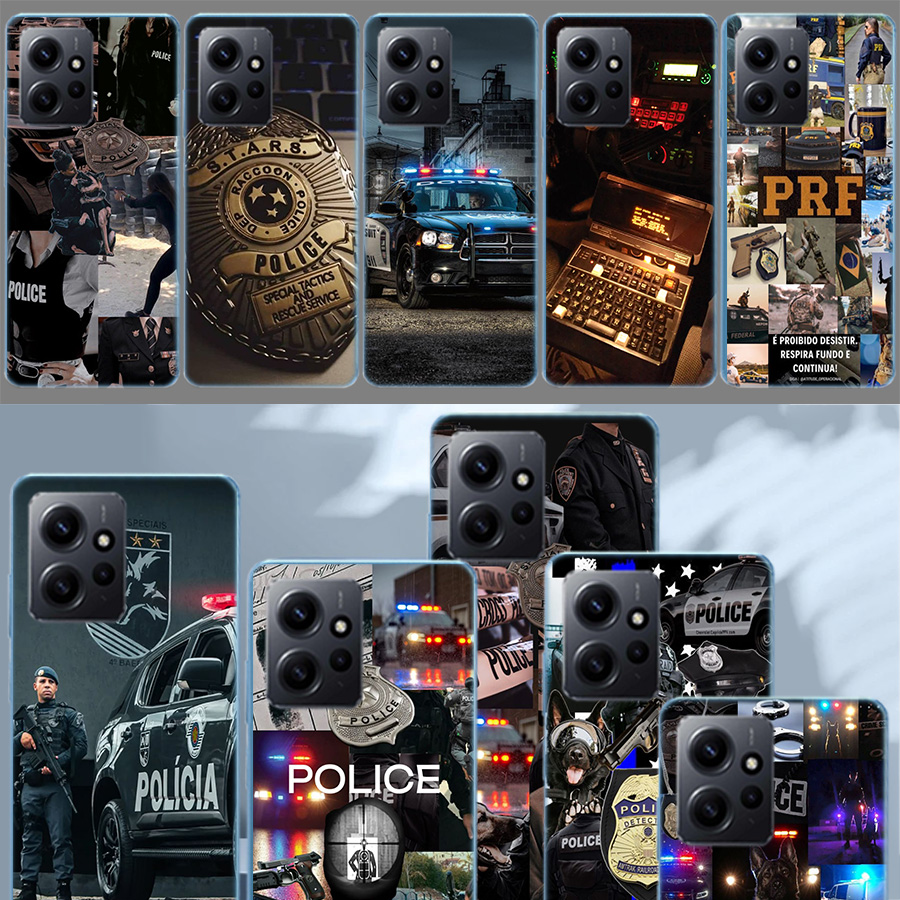 Phone Cases Com - เคสโทรศัพท์ลายตำรวจ สำหรับ Redmi Note 14 15