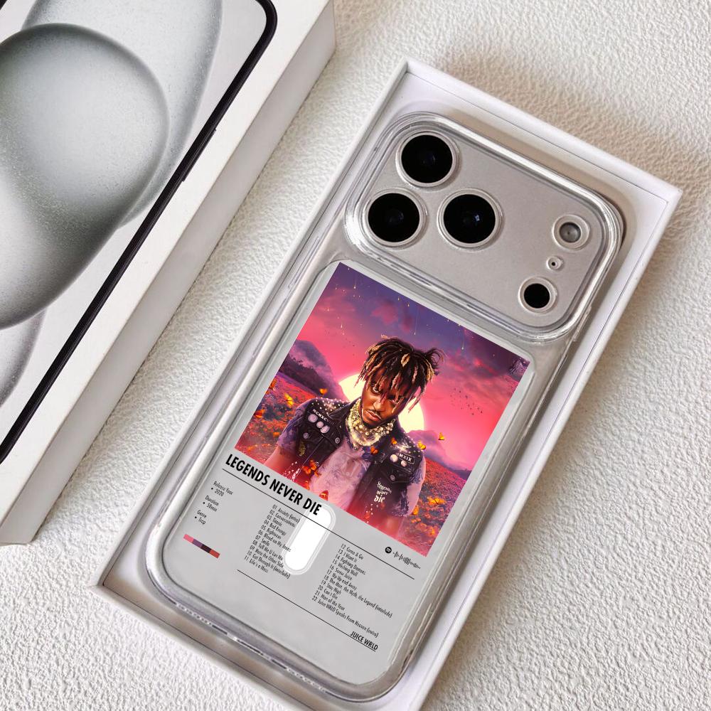 Phone Cases Iphone 16 Pro - เคสโทรศัพท์ลายอัลบั้มนักร้อง J-Juice WRLD สำหรับ iPhone 17