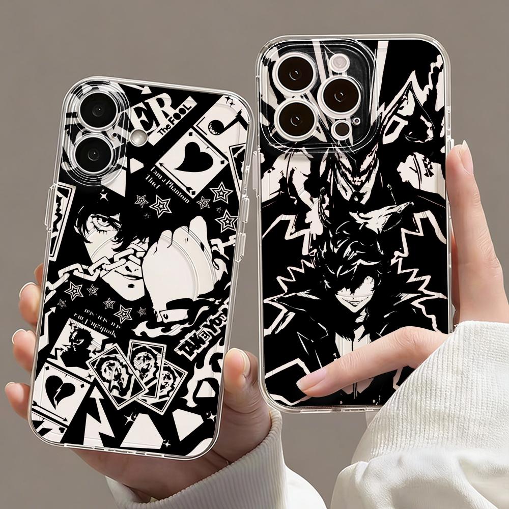 Phone Cases Amazon - เคสโทรศัพท์ Game P-Persona 5 แบบใส แม่เหล็กยึดติด