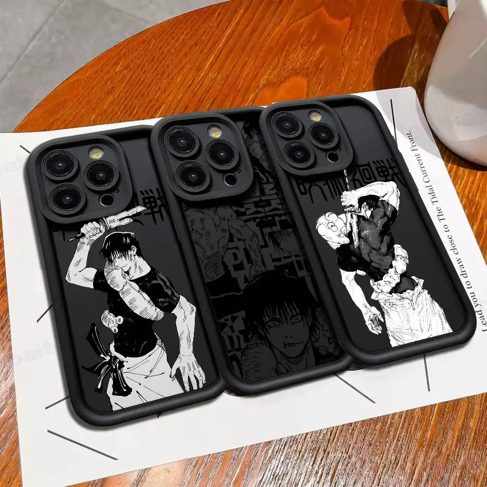 Phone Cases Jjk - เคสโทรศัพท์ซิลิโคนลาย J-Jujutsu Toji Kaisen F-Fushiguro สำหรับ