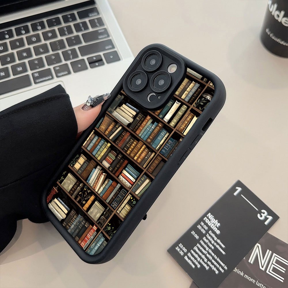 เคสโทรศัพท์ลายชั้นวางหนังสือสุ - Phone Cases Amazon บทวิจารณ์และราคา