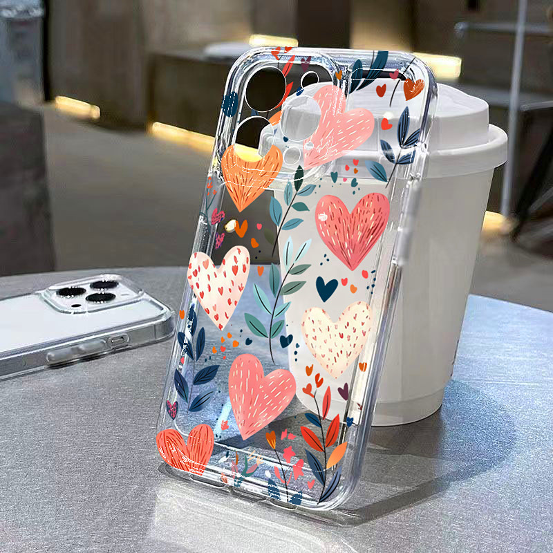 เคสโทรศัพท์ซิลิโคนลายหัวใจ ใบไ - Phone Cases Xs Max บทวิจารณ์และราคา