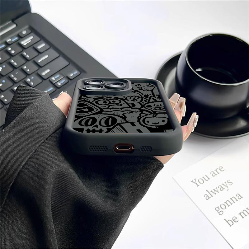 เคสโทรศัพท์ลายกราฟฟิตี้สีดำสำห - Phone Cases Xs Max บทวิจารณ์และราคา