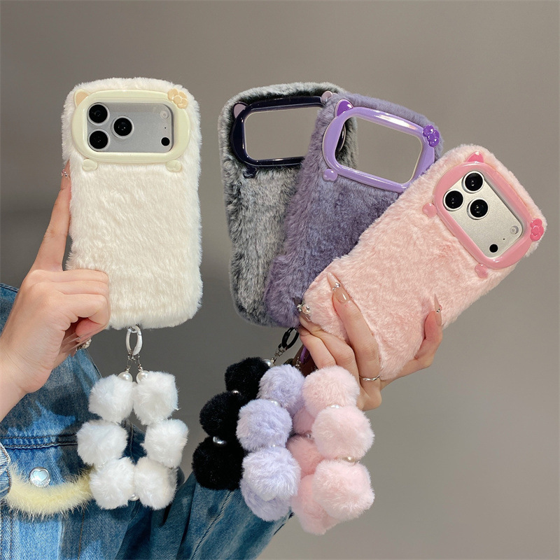 เคสโทรศัพท์ขนเฟอร์สีพื้นสุดหรู - Phone Cases Iphone 16 Pro บทวิจารณ์และราคา