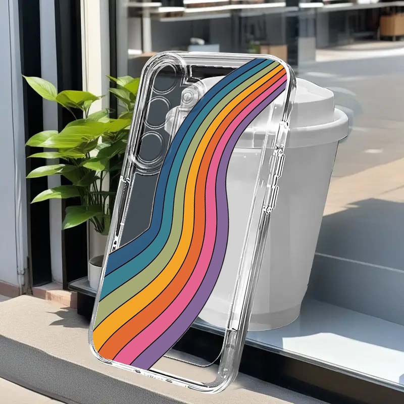 ศิลปะสายรุ้งสีสันสดใสสำหรับซัม - Phone Cases Samsung A14 บทวิจารณ์และราคา