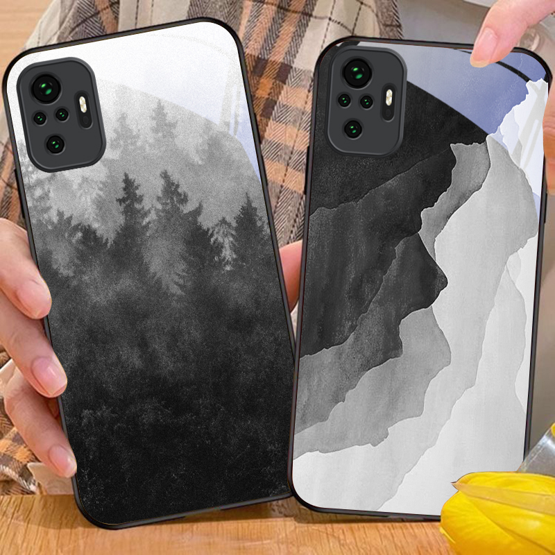 เคสโทรศัพท์แก้วสีดำลายภาพวาดหม - Phone Cases Drawing บทวิจารณ์และราคา