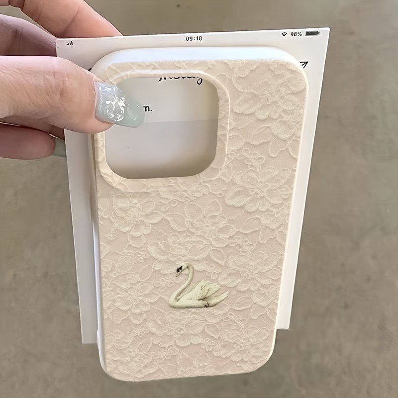 เคสโทรศัพท์ลายลูกไม้ลายหงส์ ผิ - Phone Cases Amazon บทวิจารณ์และราคา