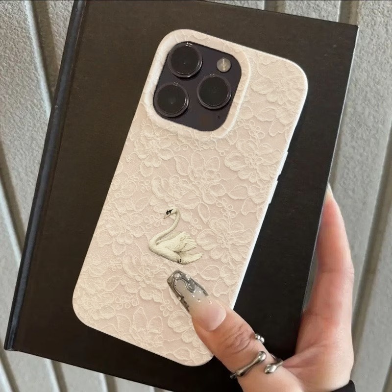 เคสโทรศัพท์ลายลูกไม้ลายหงส์ ผิ - Phone Cases Amazon บทวิจารณ์และราคา
