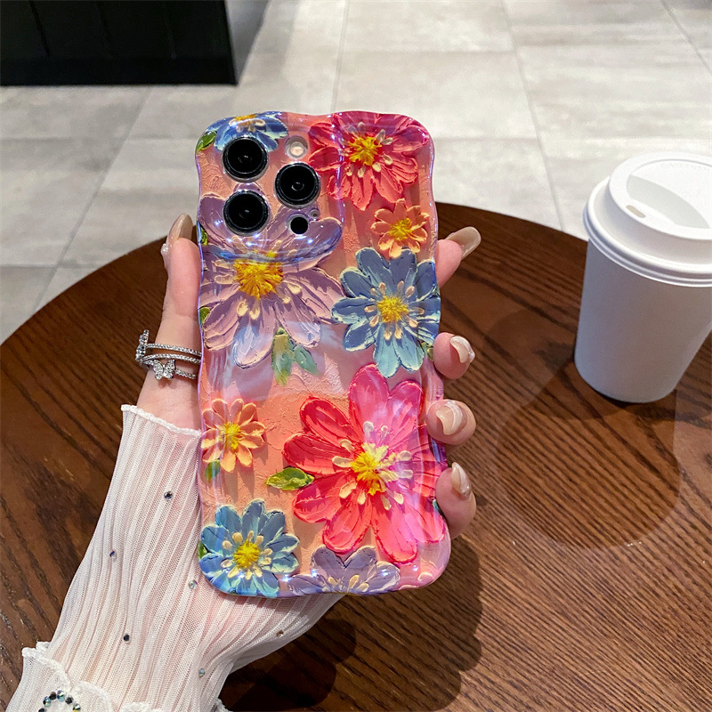เคสโทรศัพท์ซิลิโคนลายดอกไม้สีน - Phone Cases Drawing บทวิจารณ์และราคา