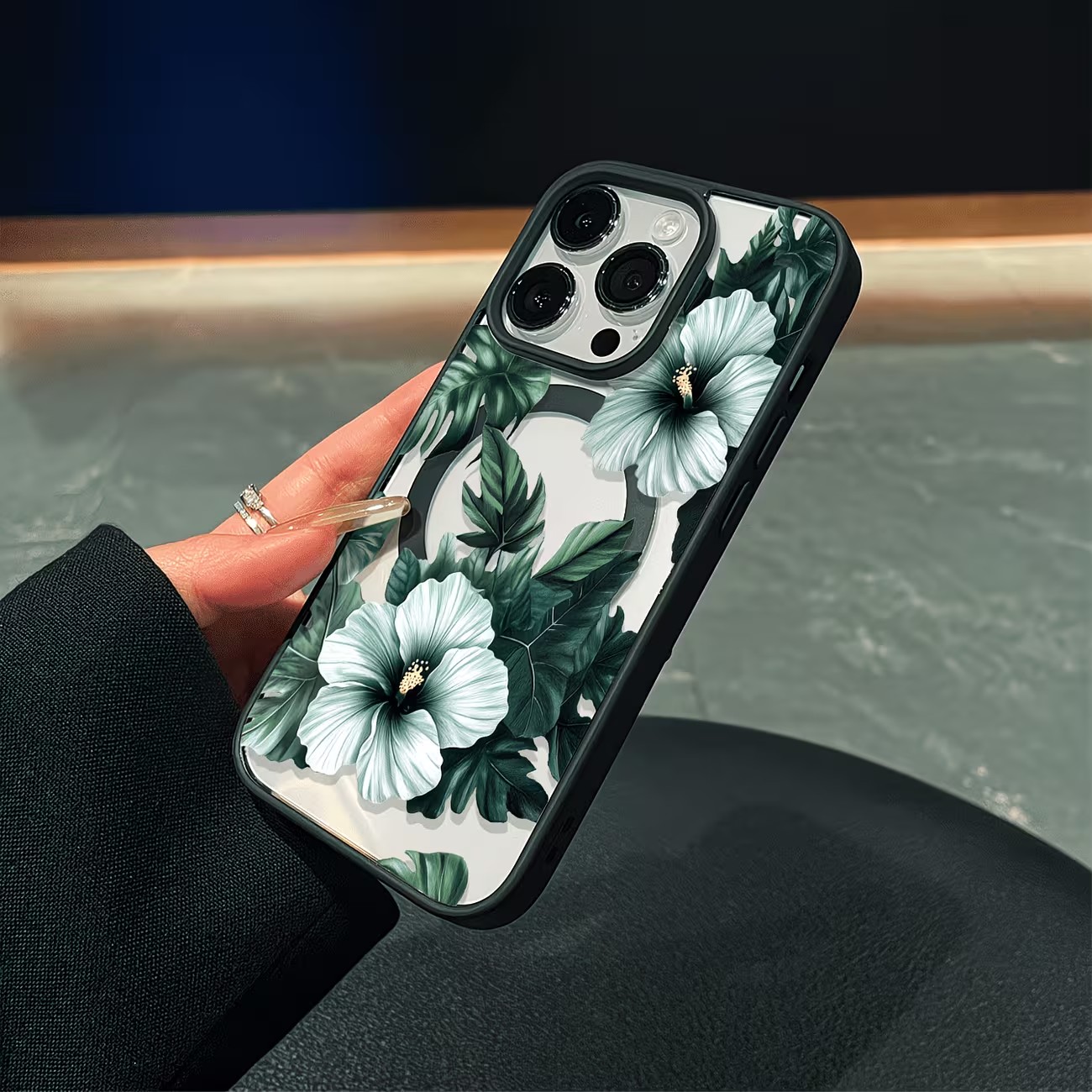 เคสโทรศัพท์ลายดอกไม้สีเขียวสำห - Phone Cases Xs Max บทวิจารณ์และราคา