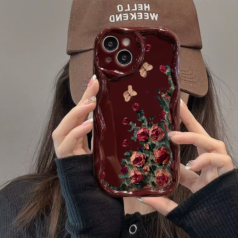เคสโทรศัพท์ลายดอกไม้สไตล์ภาพวา - Phone Cases Drawing บทวิจารณ์และราคา