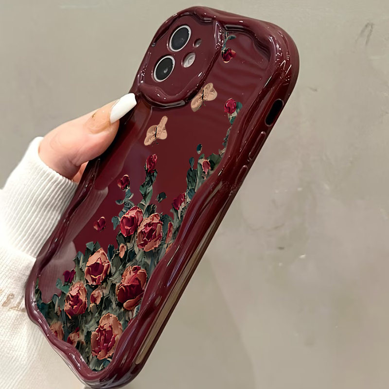 เคสโทรศัพท์ลายดอกไม้สไตล์ภาพวา - Phone Cases Drawing บทวิจารณ์และราคา