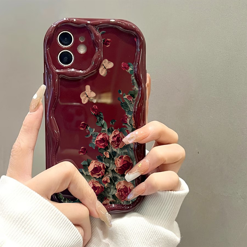 เคสโทรศัพท์ลายดอกไม้สไตล์ภาพวา - Phone Cases Drawing บทวิจารณ์และราคา
